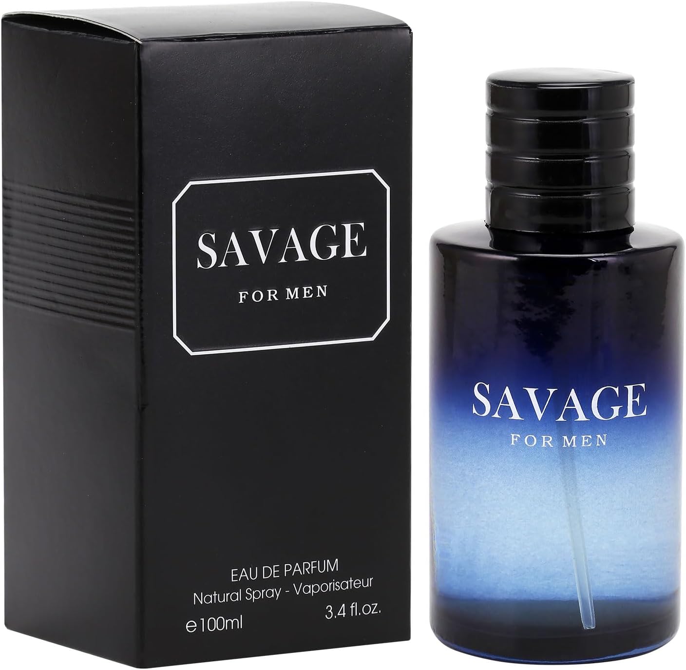 Savage for Men Eau De Parfum – 100ml | Fresh Spicy Scent Fragrance Spray with Calabrian Bergamot Paired with Spicy Pepper