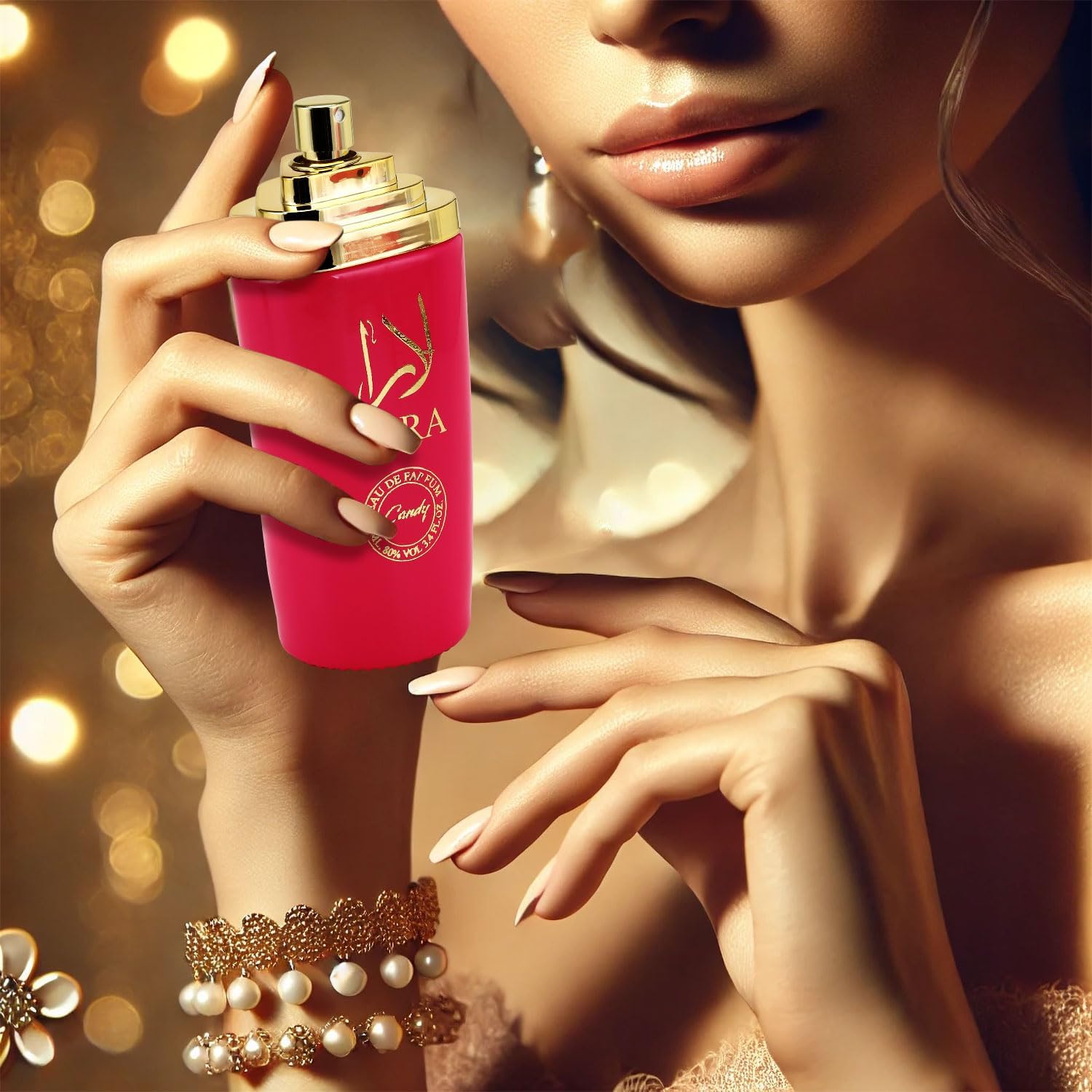 Lara Rouge Eau De Parfum for Women – 100ml | Luxurious Arabian Scent Fragrance Spray with Bergamot, Mandarin, Apple