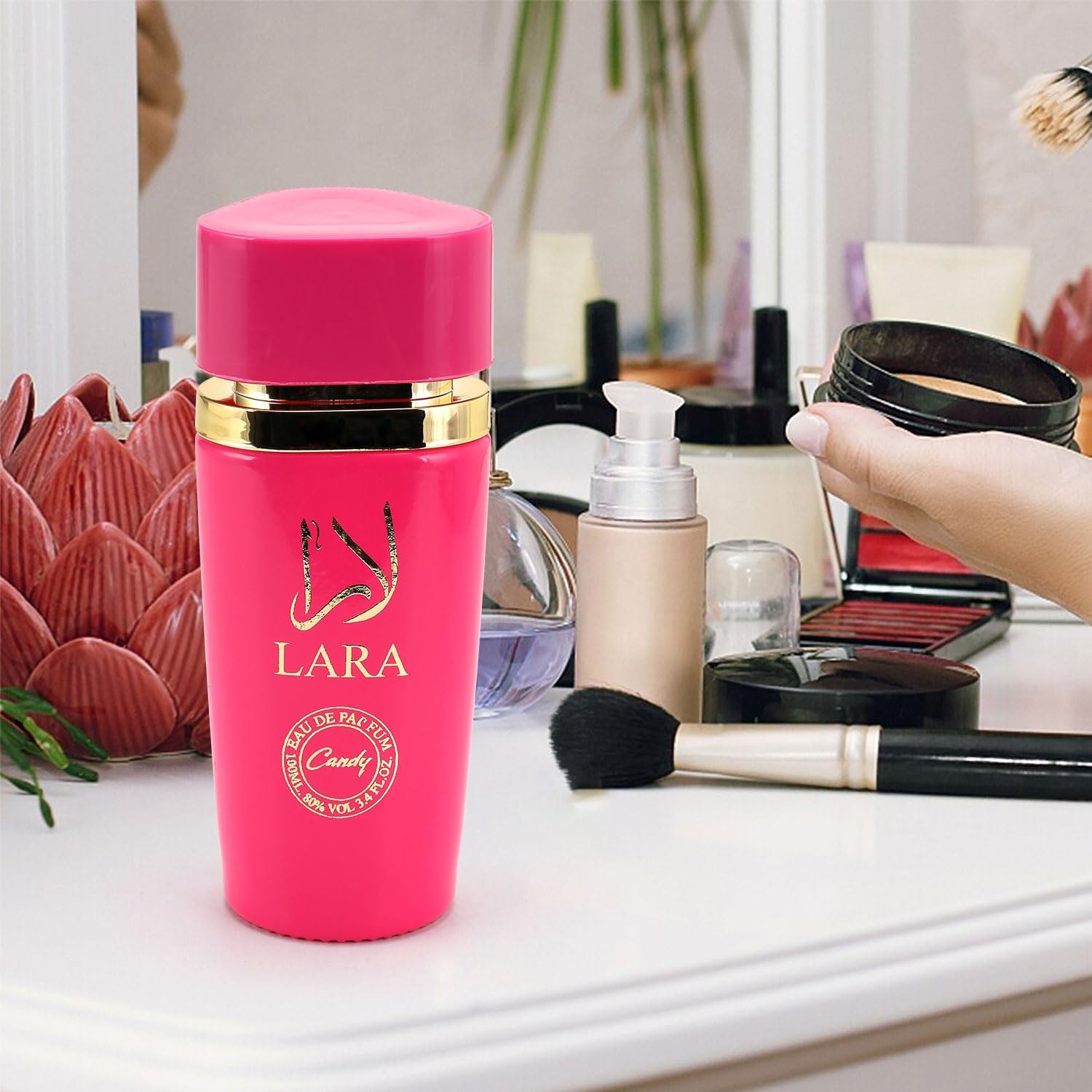 Lara Rouge Eau De Parfum for Women – 100ml | Luxurious Arabian Scent Fragrance Spray with Bergamot, Mandarin, Apple