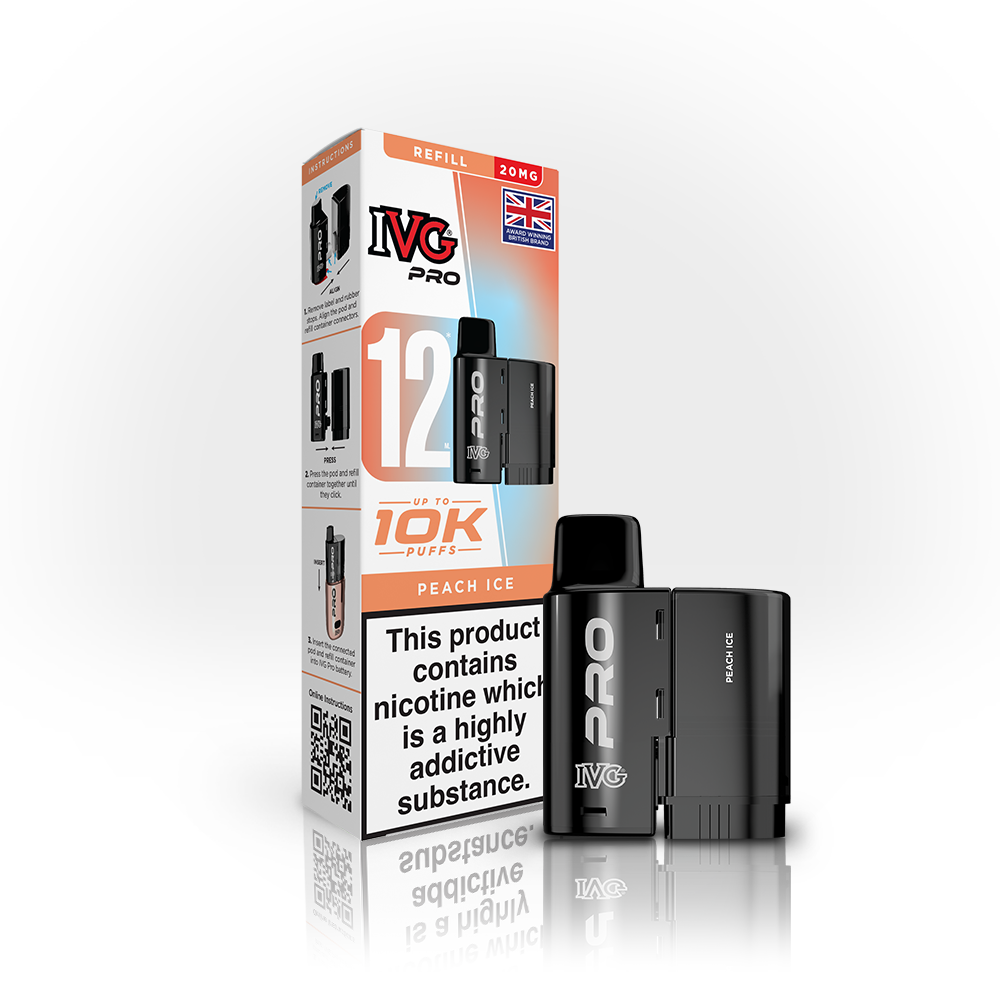IVG PRO 12 Peach Ice Refill Pod