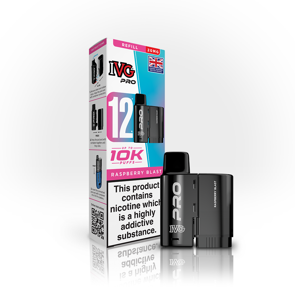 IVG PRO 12 Raspberry Blast Refill Pod
