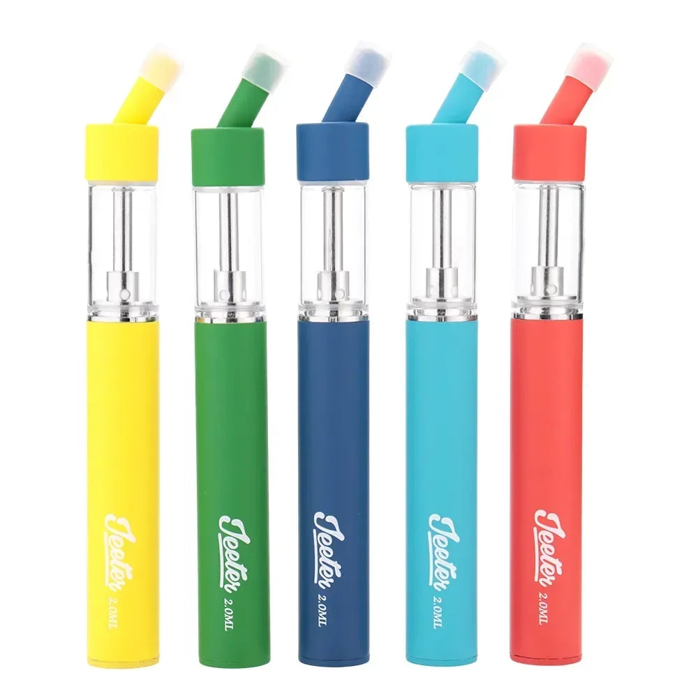 Rechargeable 650mAh Battery Vape Pen Electronic Cigarettes Device 2.0ml Empty Pod Ceramic Coil Thick Oil Vaporizer with Packing